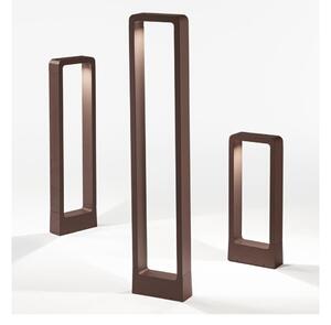NATURE PALO DA ESTERNI IN 3 MISURE IP65 LED INTEGRATO LUCE 4000K ALLUMINIO NERO O CORTEN DESIGN MODERNO