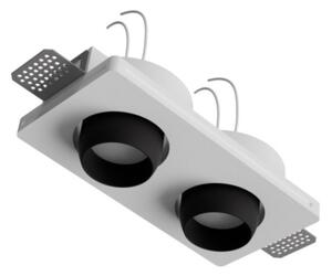Faretto incasso lampadari bartalini thgilotor 2 ner gu10 led gesso verniciabile metallo - Lampadari Bartalini Gesso