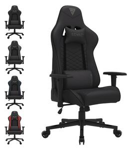 SENSE7 Spellcaster Sedia da gioco in tessuto nero - Sedia da ufficio ergonomica Sedia da scrivania per PC Poltrona da gioco 150 kg Braccioli 2D Inclinazione 160°