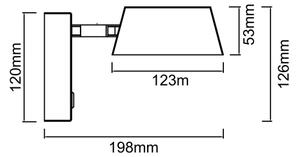 Open Design OR86522 - Lampada da parete TIMO LED/6W/230V 3000/4500/6500K nera
