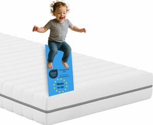 Materasso per bambini di alta qualità, 90 x 200 cm, 13 cm, rivestimento sfoderabile, Bodyprotect Junior Dreams