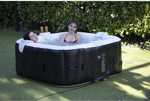 Piscina gonfiabile con SPA Sunspa Square Black 6 Persone 185 x 185 x 65 cm
