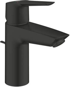 Miscelatore lavabo, GROHE Start, nero opaco, misura S, risparmio idrico, con gruppo di scarico a tirante, 242092432