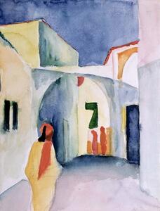 Riproduzione A Glance Down an Alley, August Macke