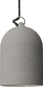 Creative-Cables Lampada a sospensione Italy completa di cavo tessile e paralume Mini Campana XS in Vetroceramica