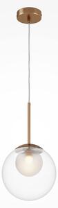 Maytoni lampada a sospensione globo di vetro oro Ø20cm G9 20W forma basic