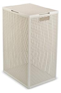 Cesta per il bucato color crema in plastica riciclata 60 l Kaya – Curver