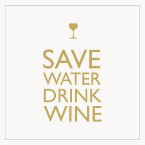 Set di 40 tovaglioli di carta Save Water