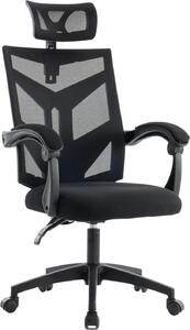 Sedia Direzionale Da Ufficio Schienale In Rete Traspirante,Supporto Lombare Poggiatesta Elegante Ergonomica, Regolabile In Altezza,Girevole | Leroy Merlin
