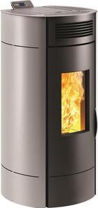 Stufa a pellet di legno grigio da 9,5kw Invicta P941978