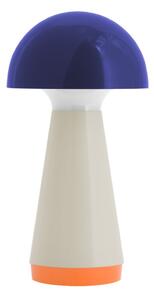 Lampada da tavolo a LED dimmerabile blu scuro-beige (altezza 18 cm) Bobbi - Remember