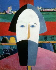 Malevich, Kazimir Severinovich - Riproduzione The Head of a Peasant, (30 x 40 cm)
