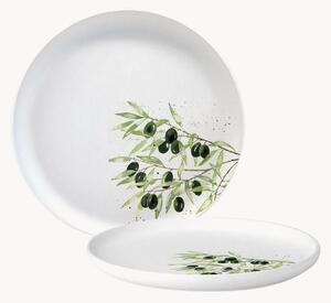 Piatto da colazione in New Bone China Olives
