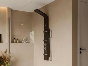 Colonna da doccia idromassaggio EVANA - Nero - 45x150 cm