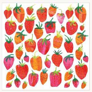 Set di 40 tovaglioli di carta Strawberry Collage