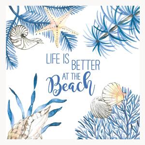 Set di 40 tovaglioli di carta Ocean Life Is Better