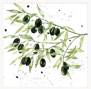 Set di 40 tovaglioli di carta Olives