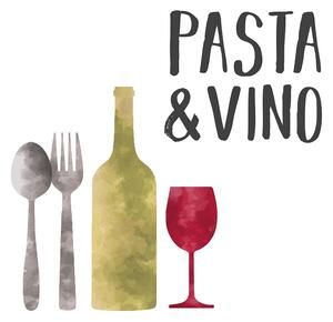 Set di 40 tovaglioli Pasta & Vino