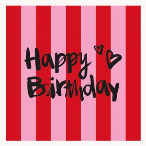 Set di 40 tovaglioli di carta Birthday