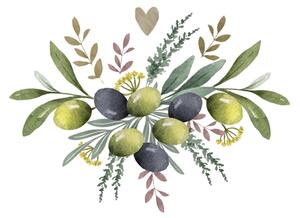 Set di 40 tovaglioli di carta Olives & Herbs