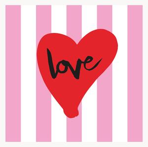 Set di 40 tovaglioli di carta Love