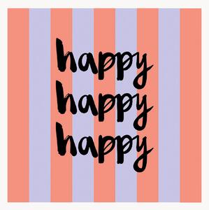 Set di 40 tovaglioli di carta Happy