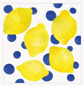 Set di 40 tovaglioli di carta Lemon & Dots