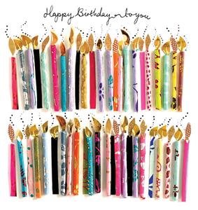 Set di 40 tovaglioli di carta Happy Candles