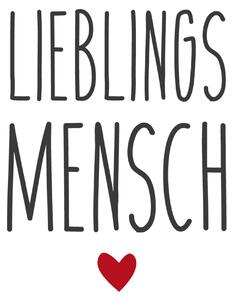 Set di 40 tovaglioli di carta Lieblingsmensch