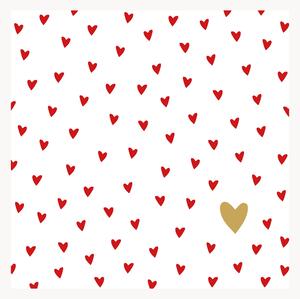 Set di 40 tovaglioli di carta Little Hearts
