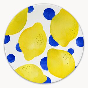Piatto da dessert Lemon & Dots