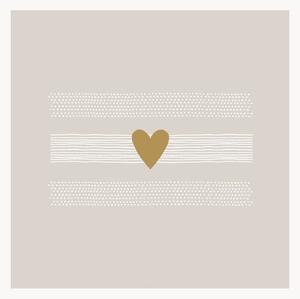 Set di 40 tovaglioli Heart Of Gold