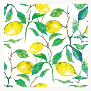 Set di 40 tovaglioli di carta Beautiful Lemons