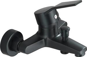 Rubinetteria per vasca da bagno, acciaio inossidabile, stile contemporaneo, nero BLSB