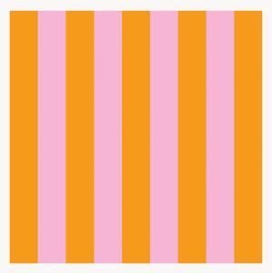 Set di 40 tovaglioli di carta arancione e rosa Orange & Pink