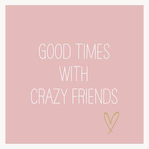Set di 40 tovaglioli di carta Crazy Friends