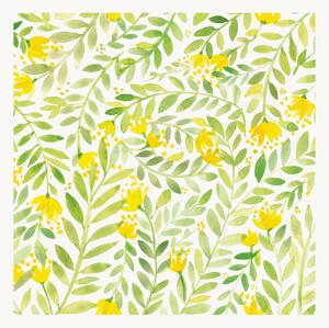 Set di 40 tovaglioli di carta Yellow Blossoms