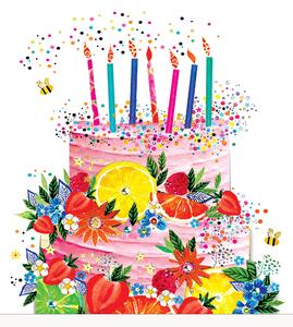 Set di 40 tovaglioli Cake & Fruits