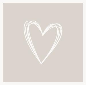 Set di 40 tovaglioli di carta Pure Heart