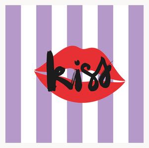 Set di 40 tovaglioli di carta Kiss