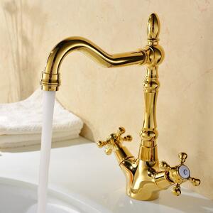 Rubinetto per lavabo, stile retrò, GOLDEN, ROMANA LAUFERI