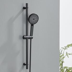 Solidchoice - Colonna doccia 70 cm, nera, senza miscelatore