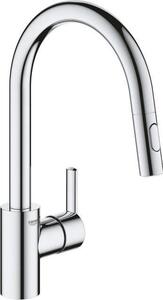 Miscelatore per cucina GROHE Feel, bocca estraibile, rotazione a 360°, bocca a U, 2 tipi di getto, 31486001