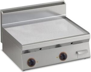 Piastra per griglia elettrica KBS, liscia, cromata dura, con 3 zone di riscaldamento, 1000x650x295 mm