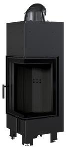 Inserto camino in acciaio KRATKI MBN destro 10 kW Ø 200 rivestimento nero