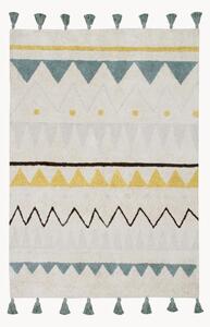 Tappeto per bambini con nappe Azteca, lavabile