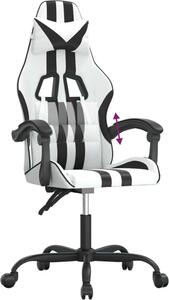VidaXL Sedia da gioco in ecopelle bianca e nera