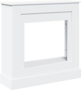 VidaXL Cornice per caminetto bianca 90x30x90 cm materiale a base di legno