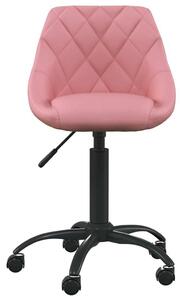 VidaXL Sedia da ufficio in velluto rosa