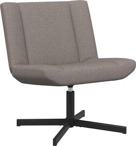 VidaXL Sedia girevole taupe 63 x 75 x 76 cm tessuto